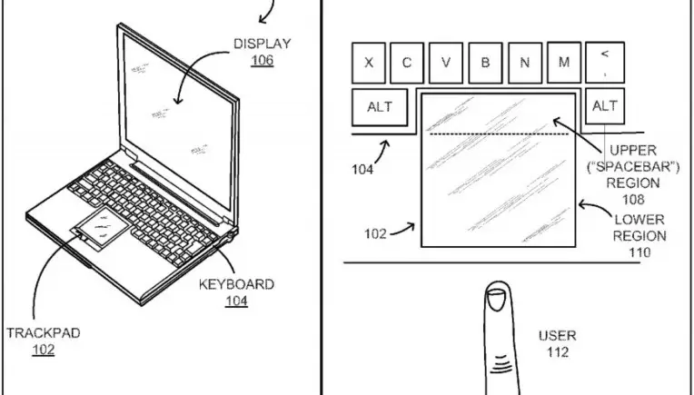 Laptop-Tastatur ohne Leertaste: Google sichert platzsparendes Patent