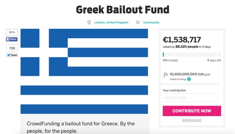 Crowdfunding für Griechenland: User auf Rettungsmission